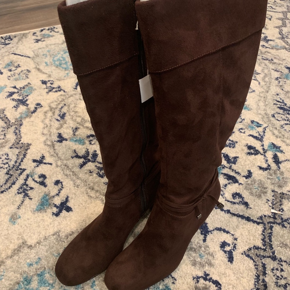 NWT Brown Suede Boots
